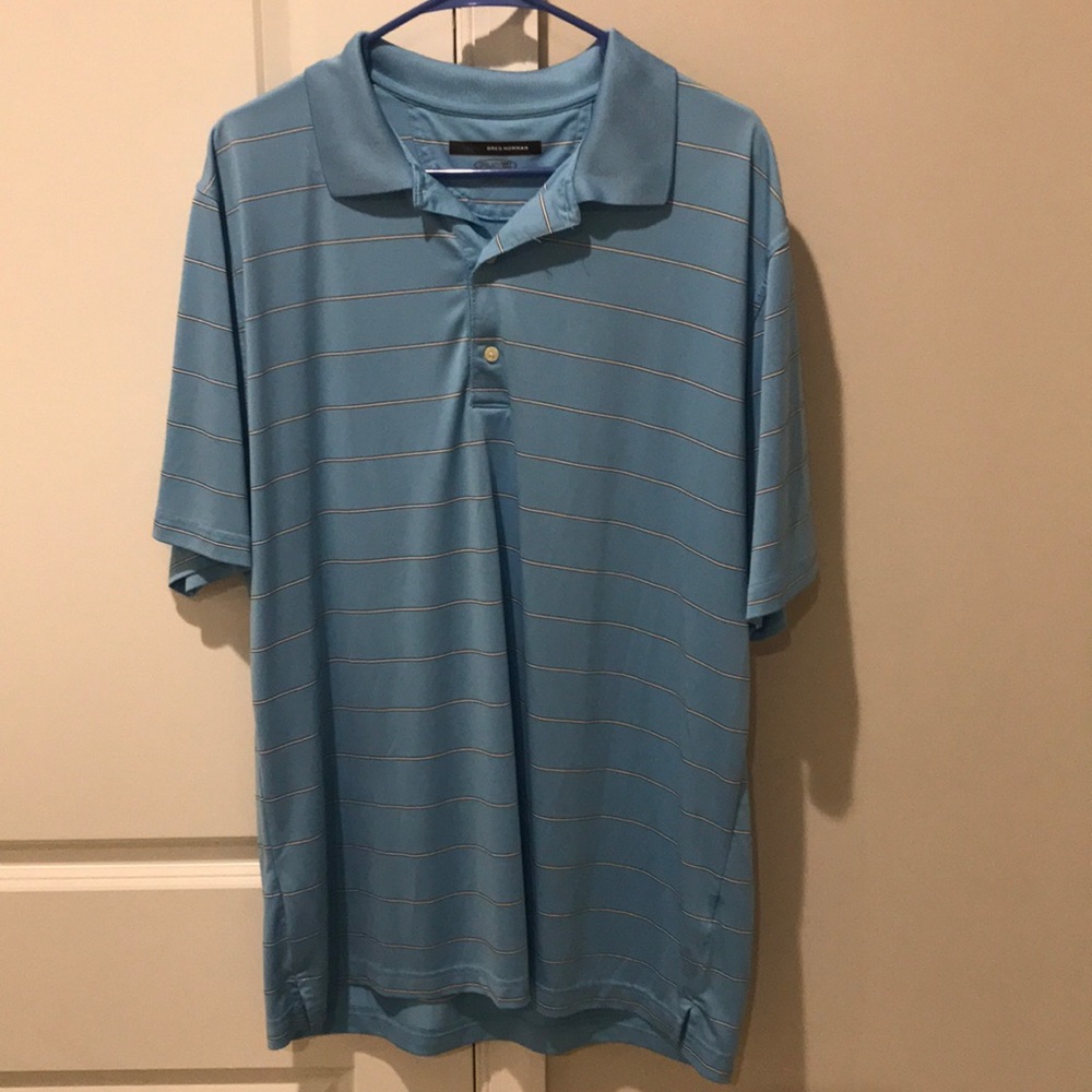 Greg Norman Golf Polo Shirt Dri-Fit Large